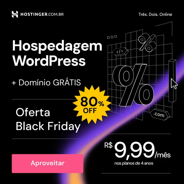 Hospedagem WordPress Black Friday: 80% de desconto e domínio grátis na Hostinger